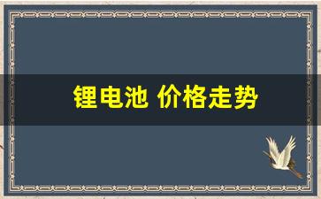 锂电池 价格走势(现在锂电池价格走势)_https://www.huakunhengjia.com_期货资讯_第1张